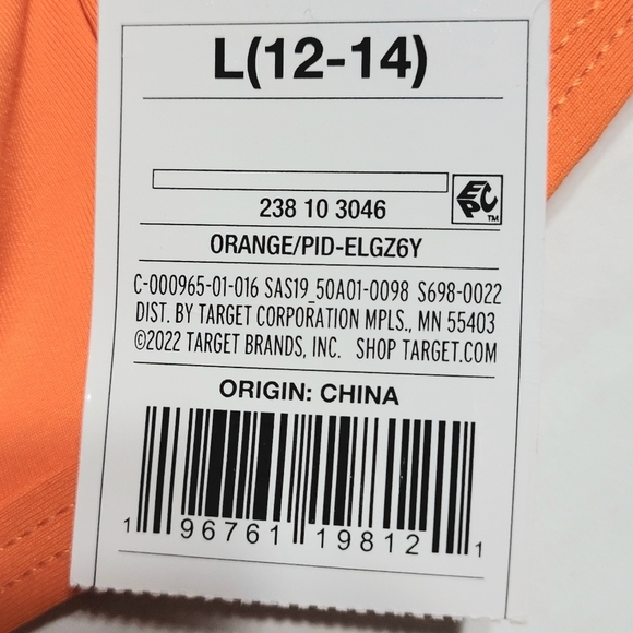 Shade & Shore Women's Tunneled Cut Out Halter High Neck Bikini Top Orange Large - Picture 12 of 15